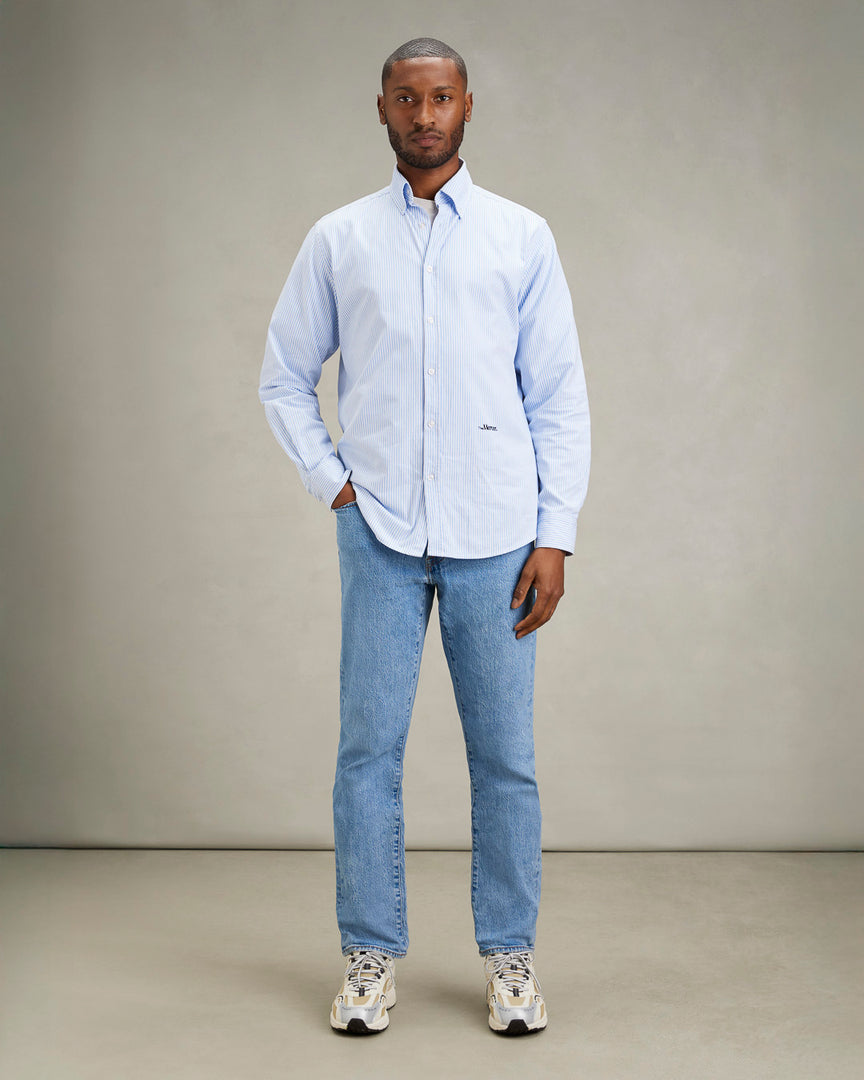 The Oxford | White/Blue