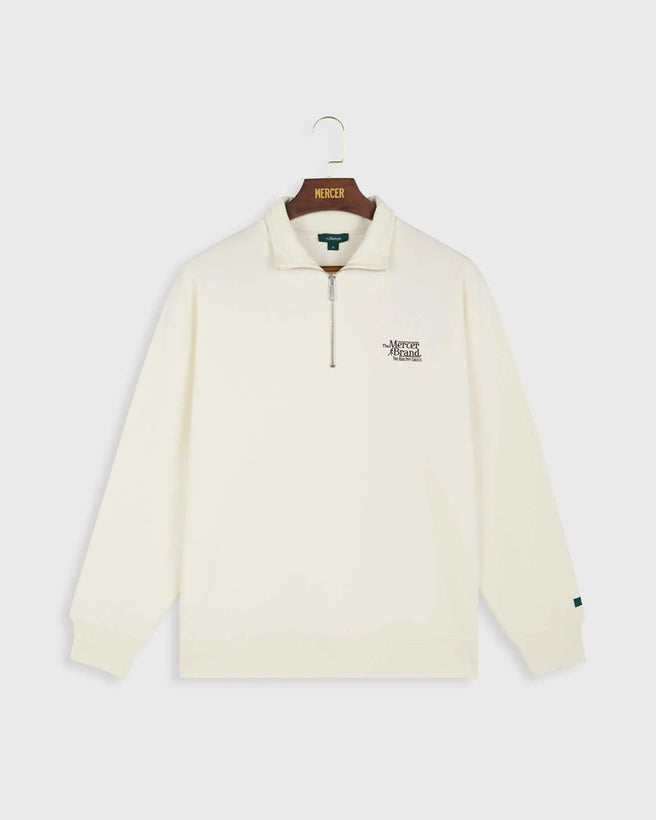 The Mercer Quarter Zip | Off White