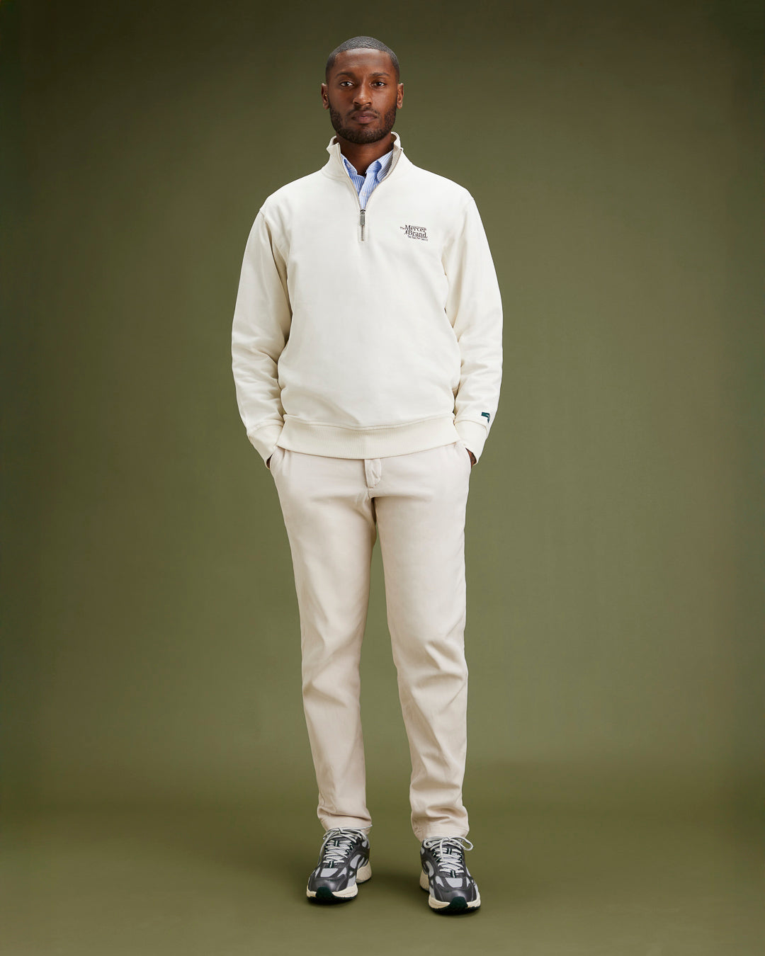 The Mercer Quarter Zip Off White Sweaters Men / Women XL The Mercer Quarter Zip Off White Sweaters Men / Women XL