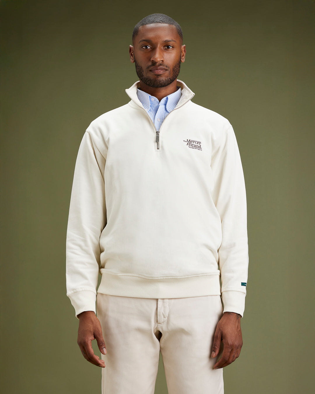 The Mercer Quarter Zip | Off White - The Mercer Brand