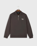 The Mercer Quarter Zip | Brown