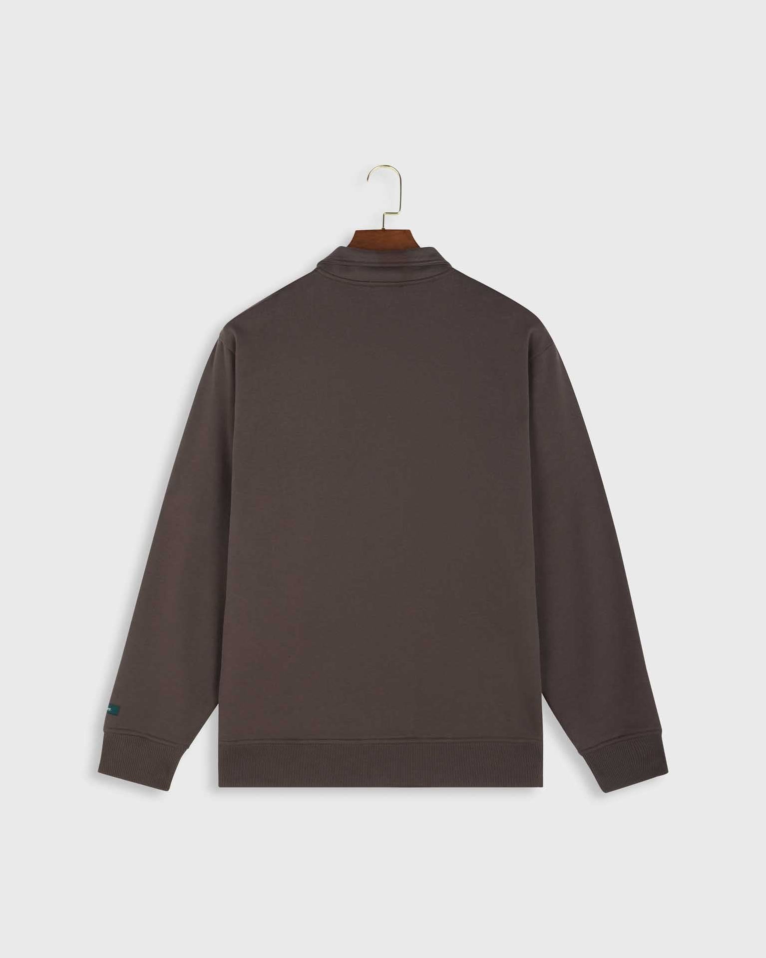 The Mercer Quarter Zip | Brown