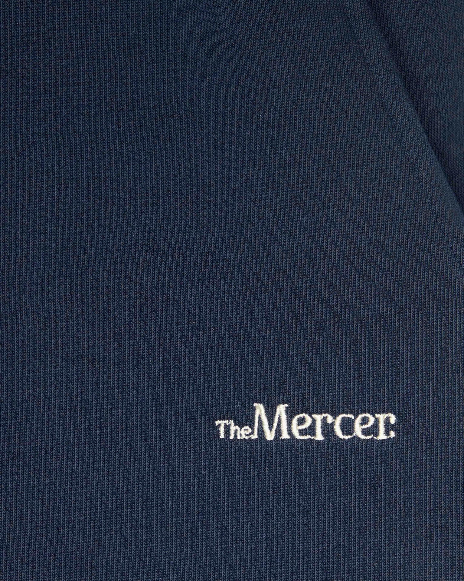 the mercer brand sweatpants navy details