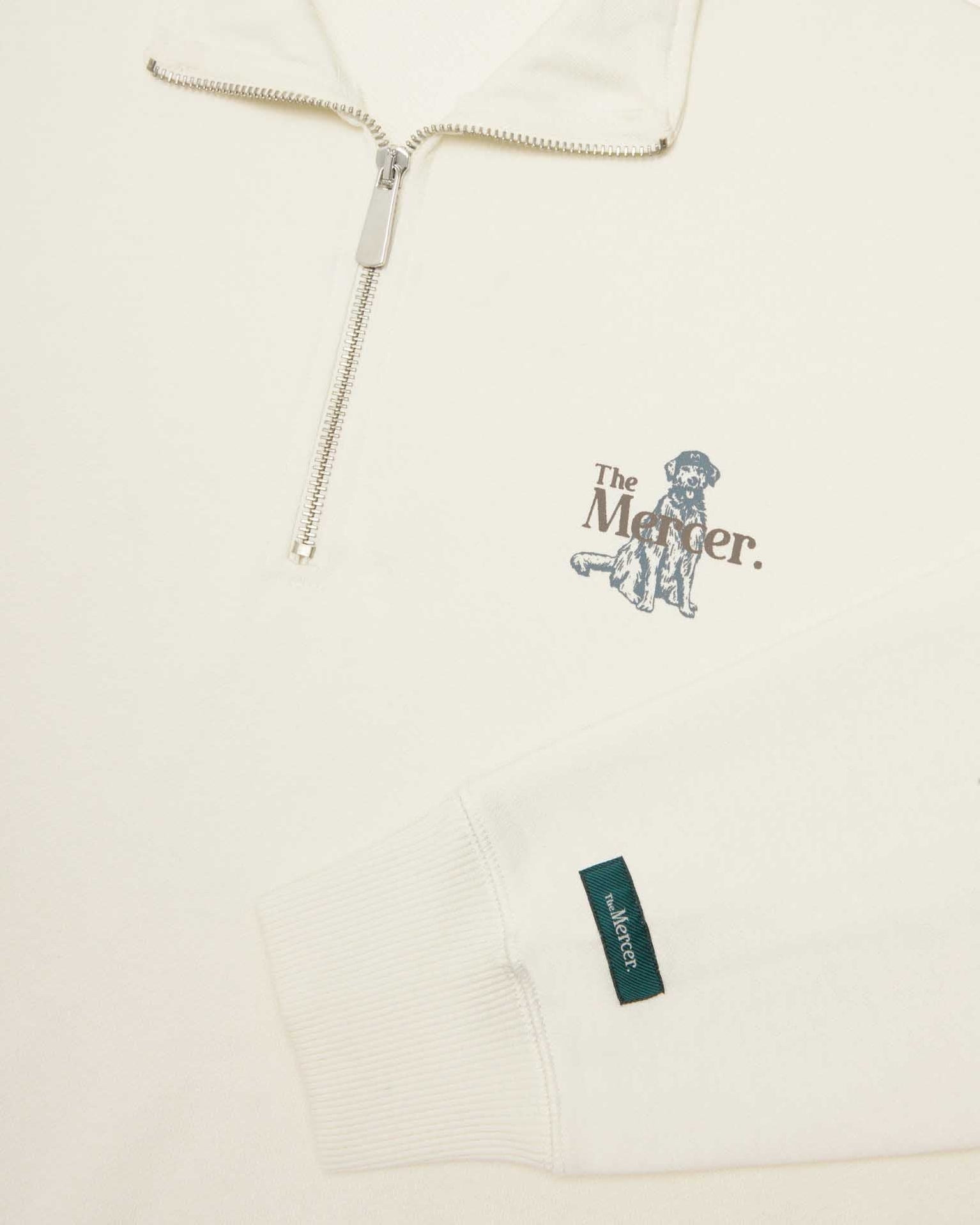 The Mercer Dog Quarter Zip | Off White