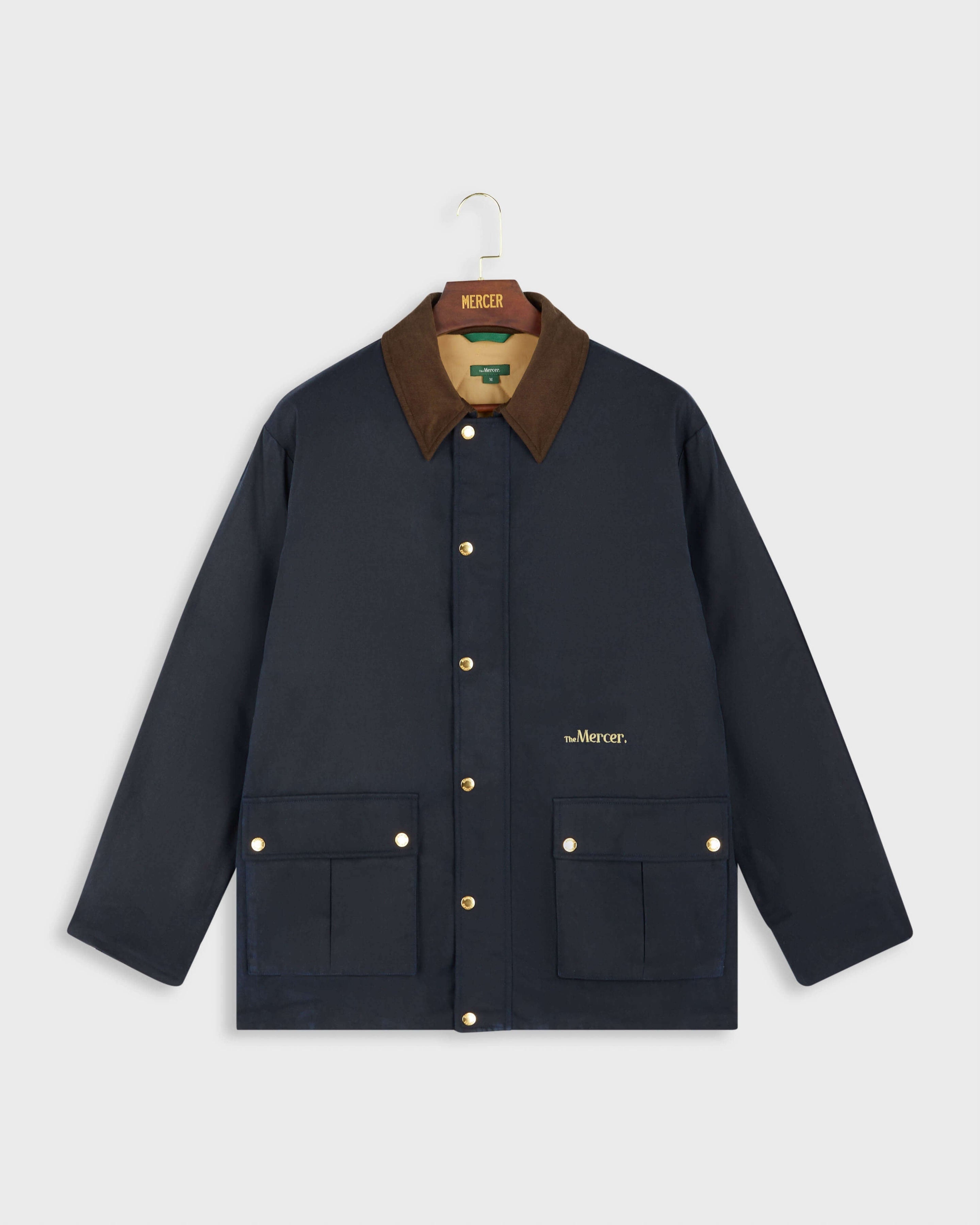 product photo the mercer brand subway jacket navy