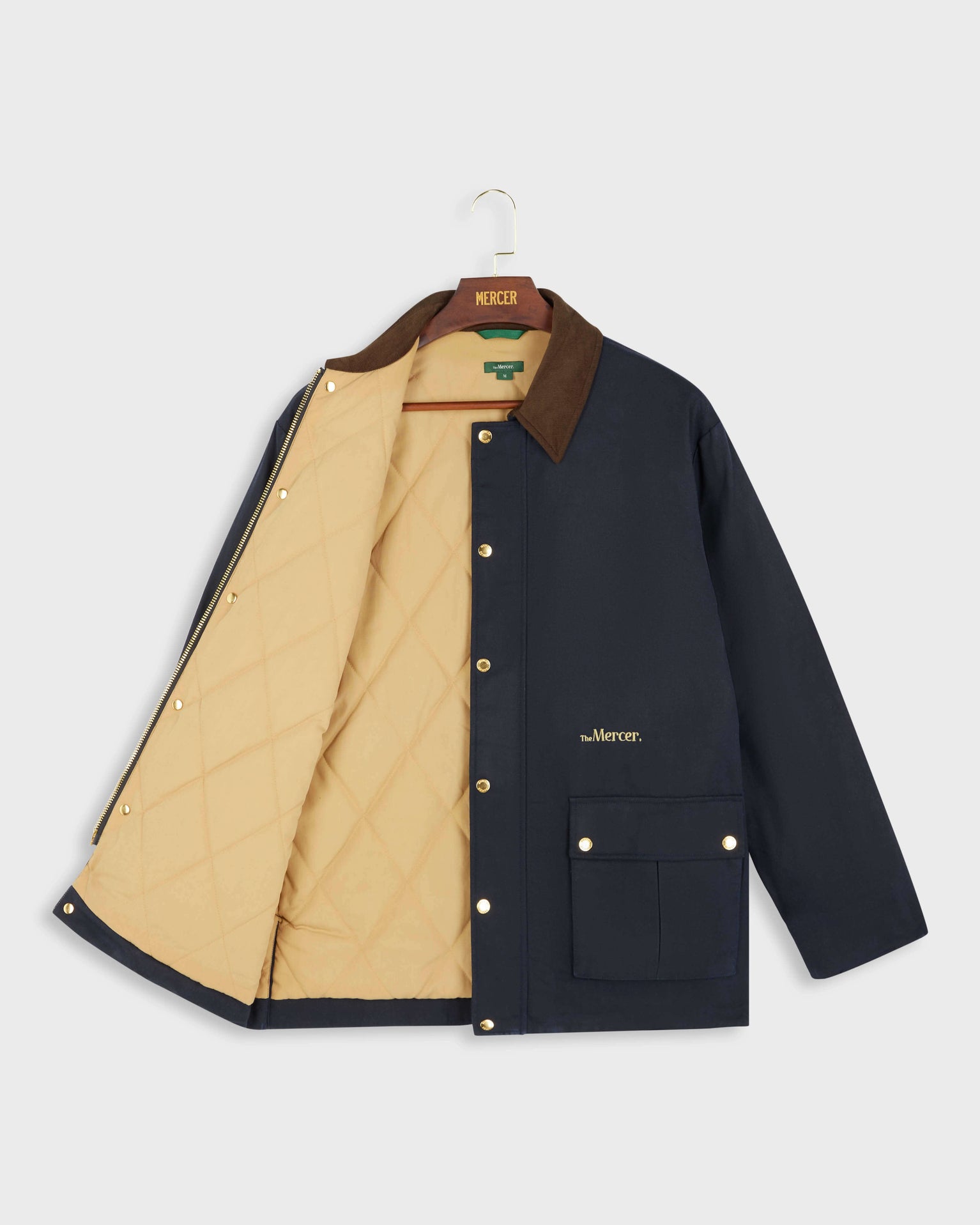 product photo the mercer brand subway jacket navy