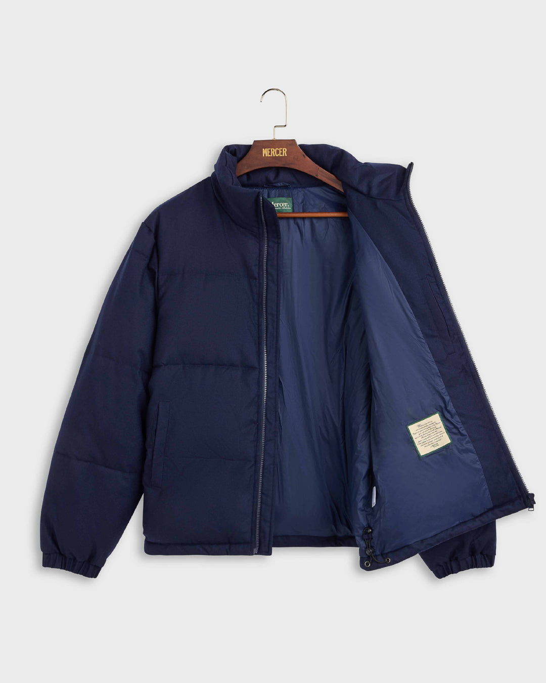 The Mercer Wool Puffer Jacket | Navy