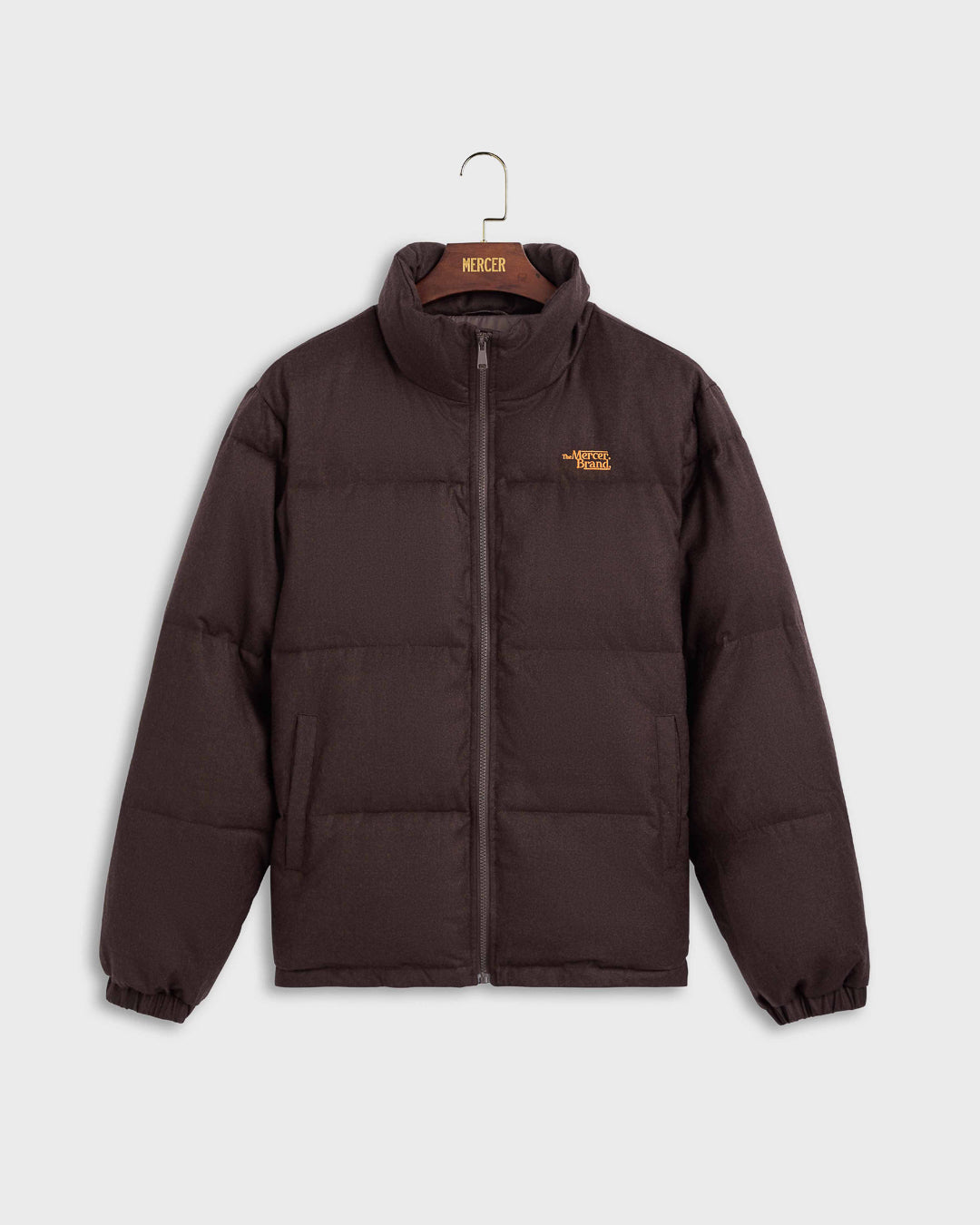 The Mercer Wool Puffer Jacket | Brown