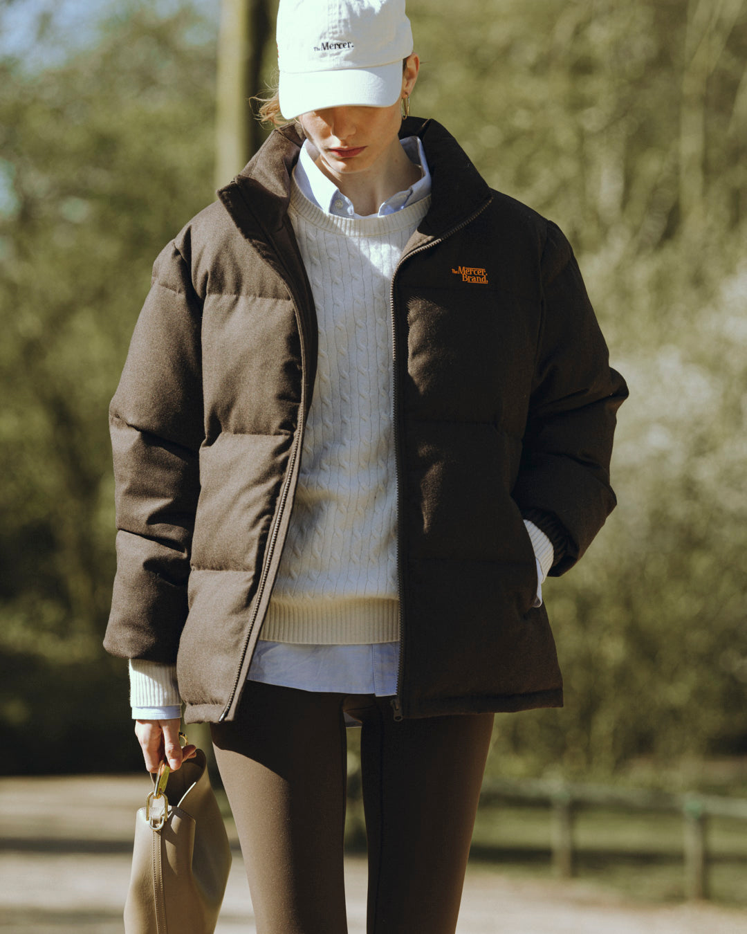 The Mercer Wool Puffer Jacket | Brown