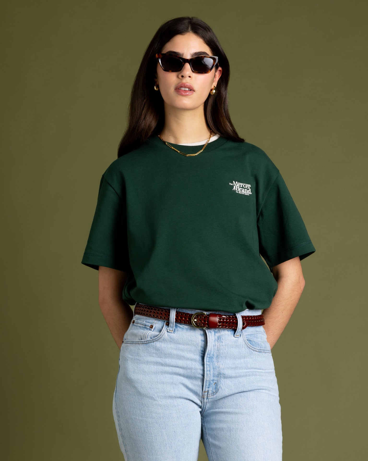 The Mercer Brand Logo Tee | Green