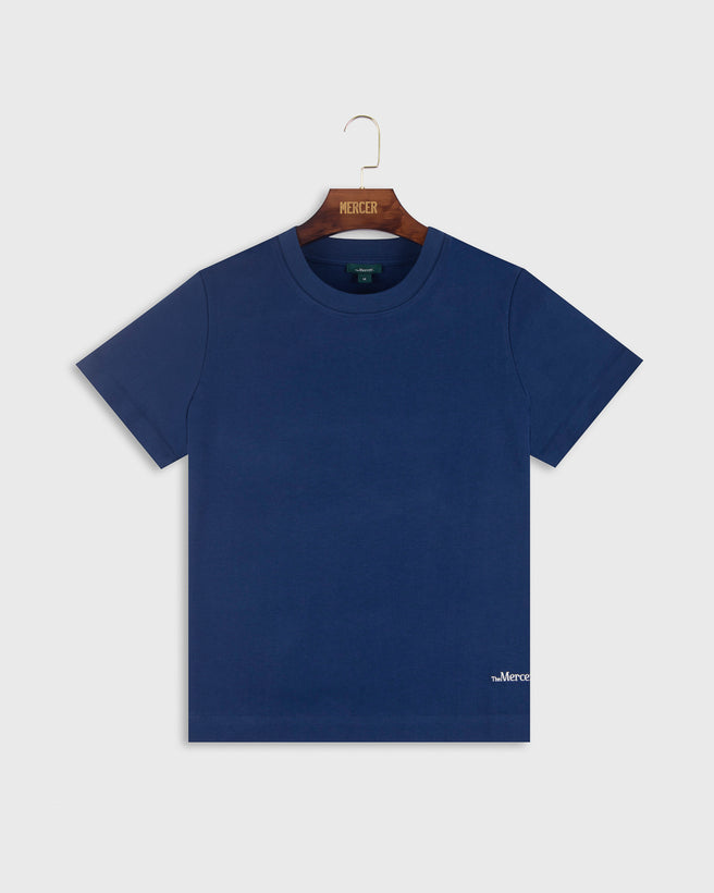 The Mercer Logo Tee Women | Blue