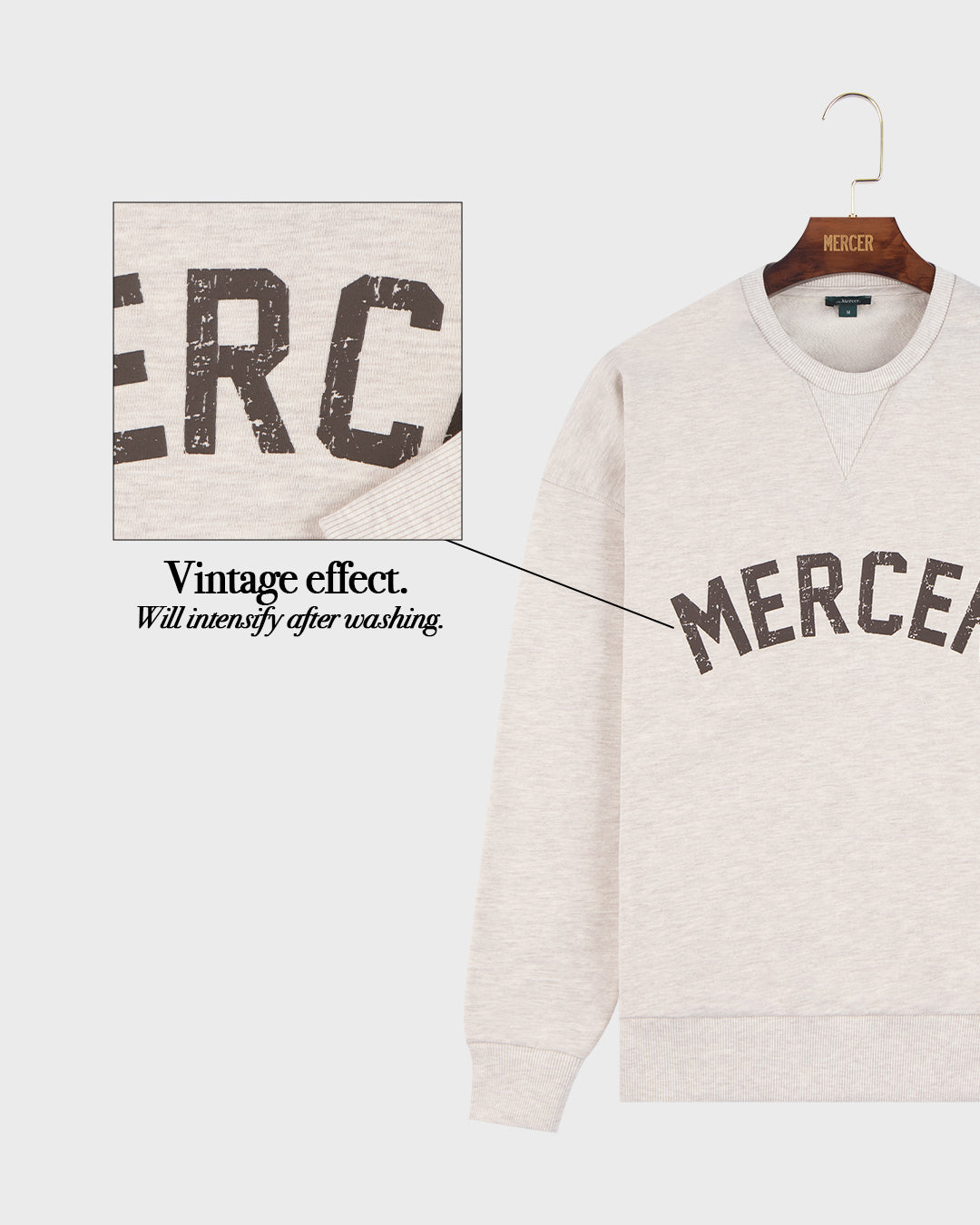Mercer Logo Sweat | Off White