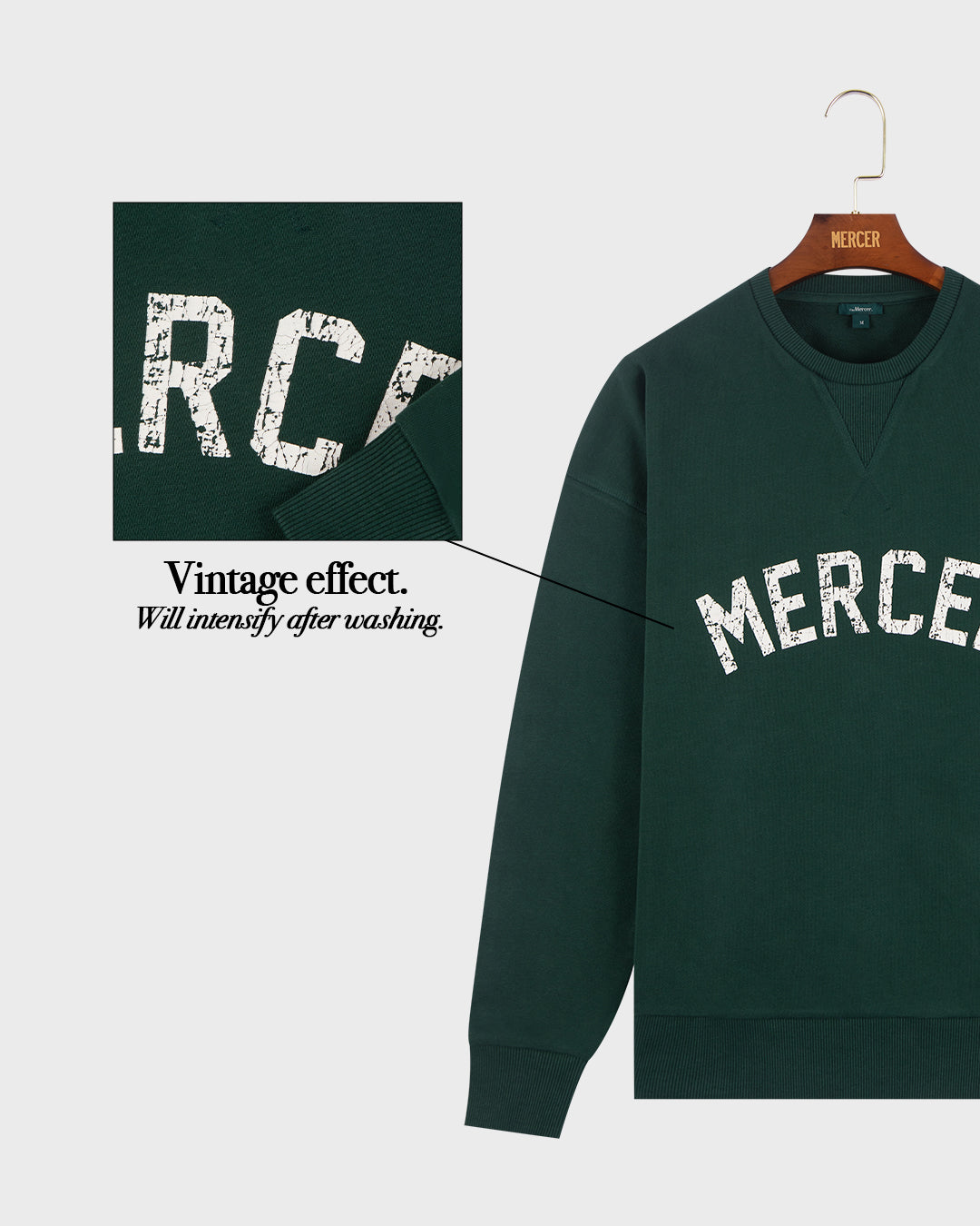 Mercer Logo Sweat | Green