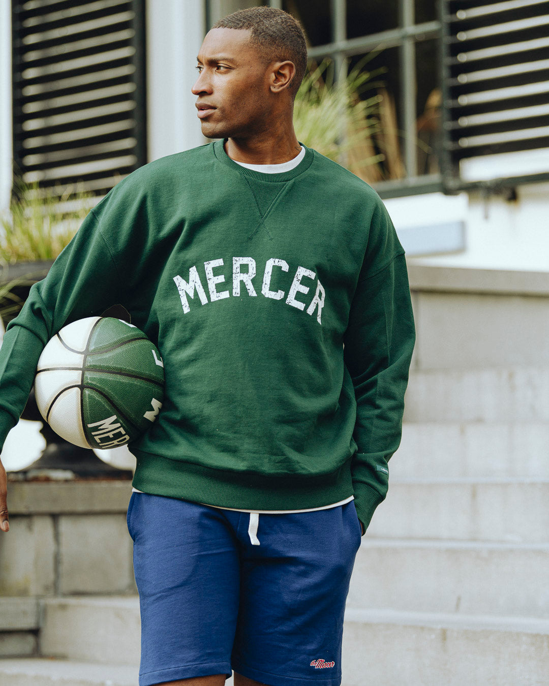 Mercer Logo Sweat | Green