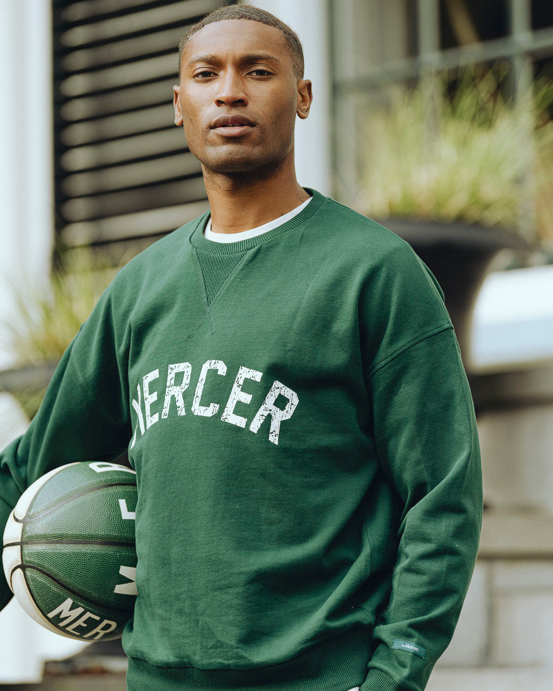 Mercer Logo Sweat | Green