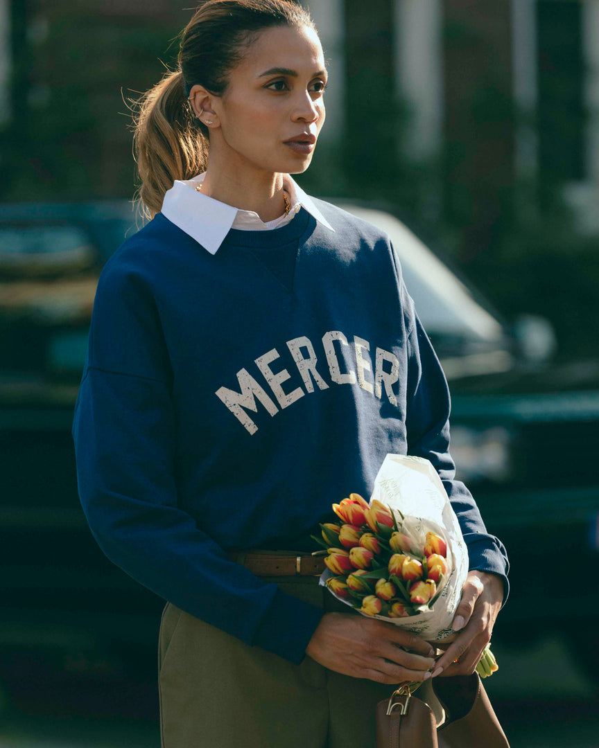 Mercer Logo Sweat | Blue