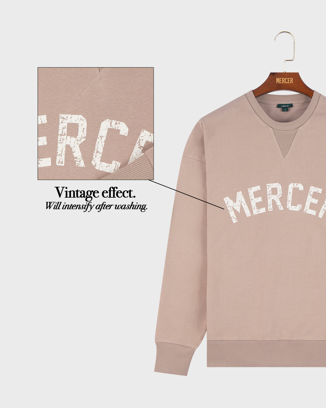 Mercer Logo Sweat | Cognac