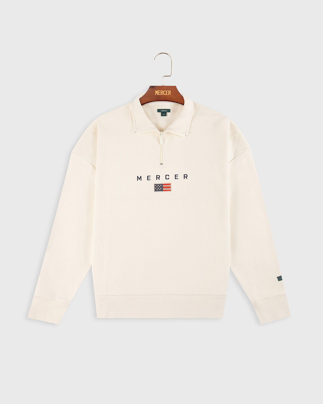 The Mercer Quarter Zip | Off White