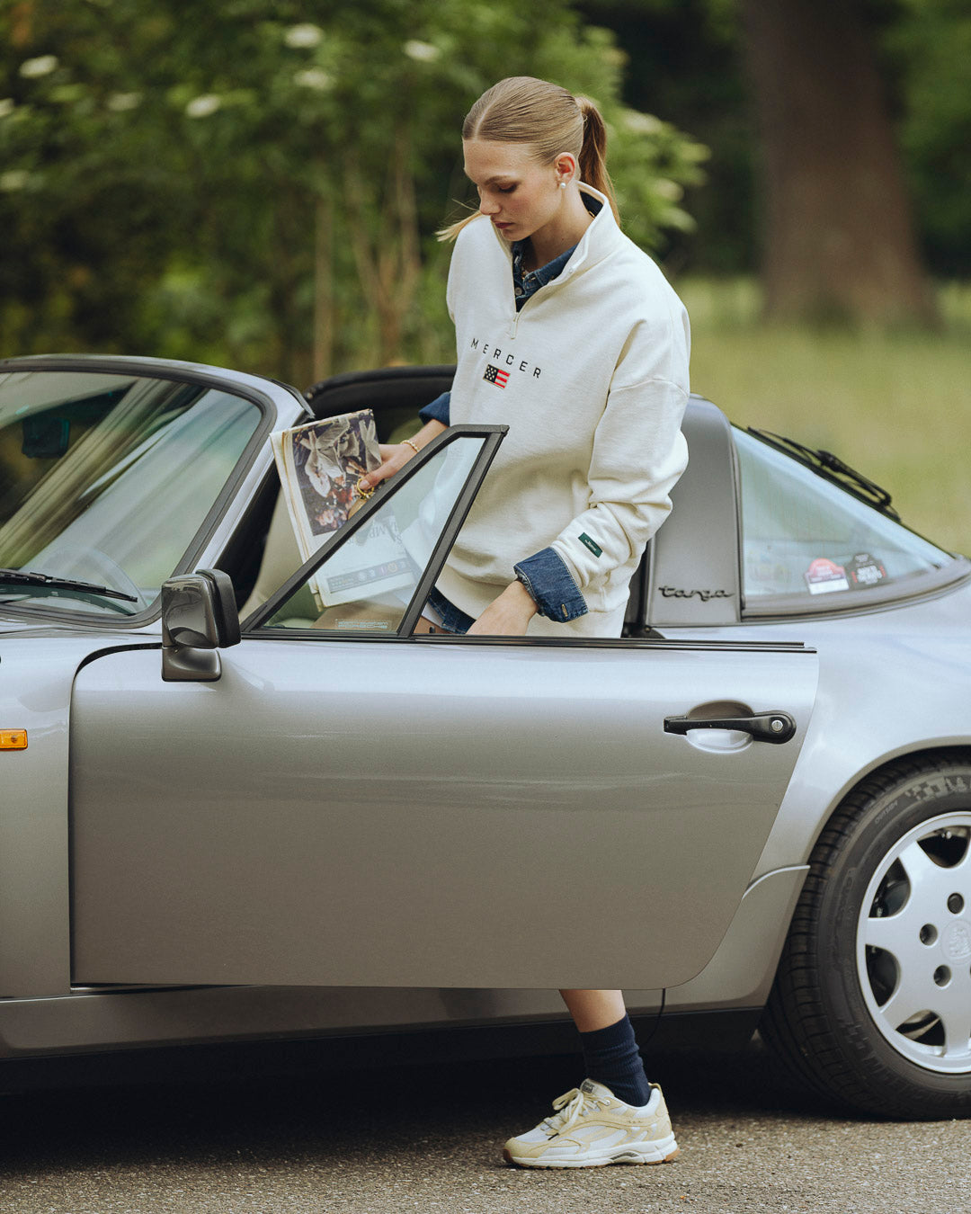 The Mercer Quarter Zip | Off White