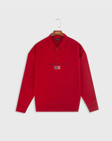 The Mercer Quarter Zip | Red