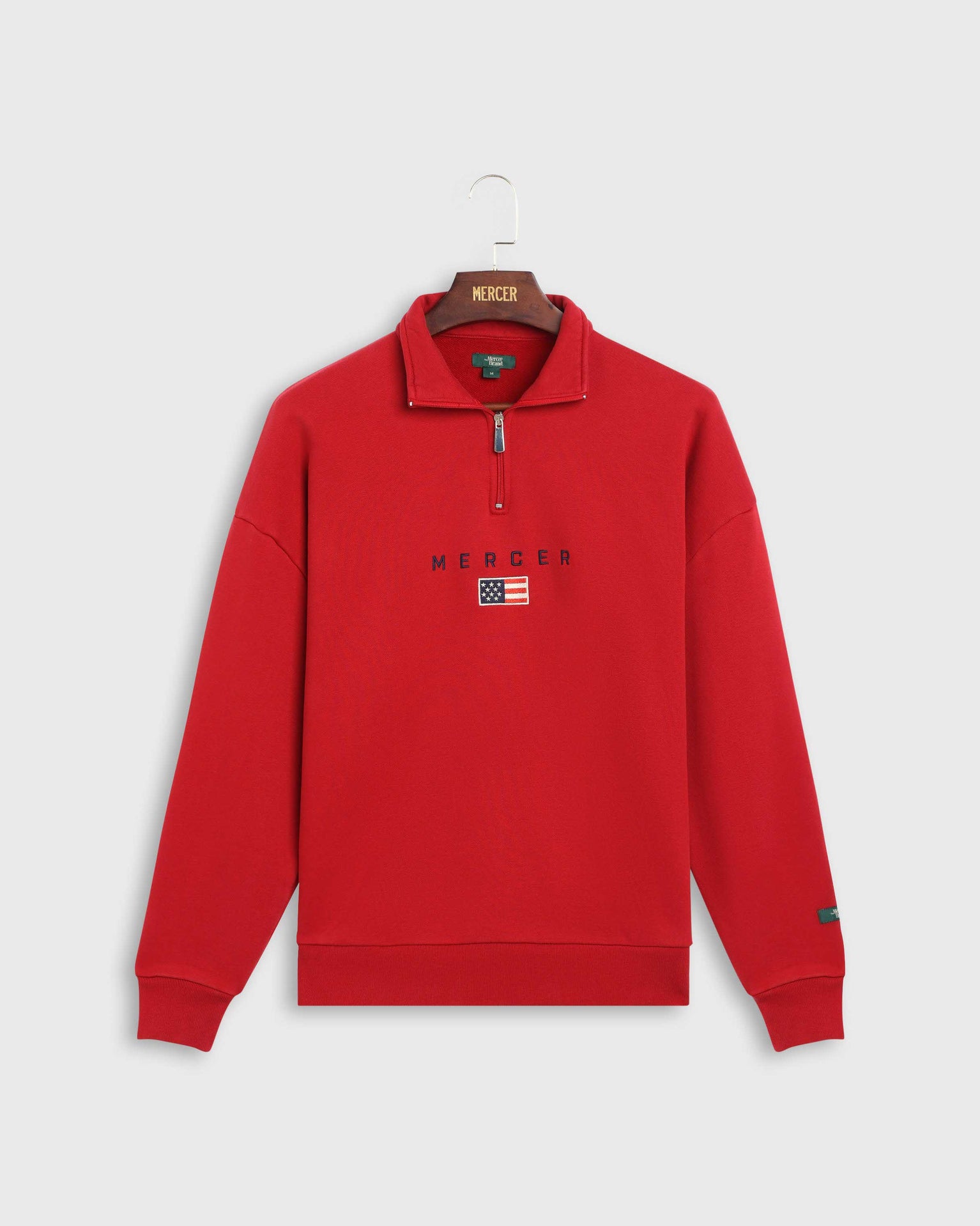 The Mercer Quarter Zip | Red