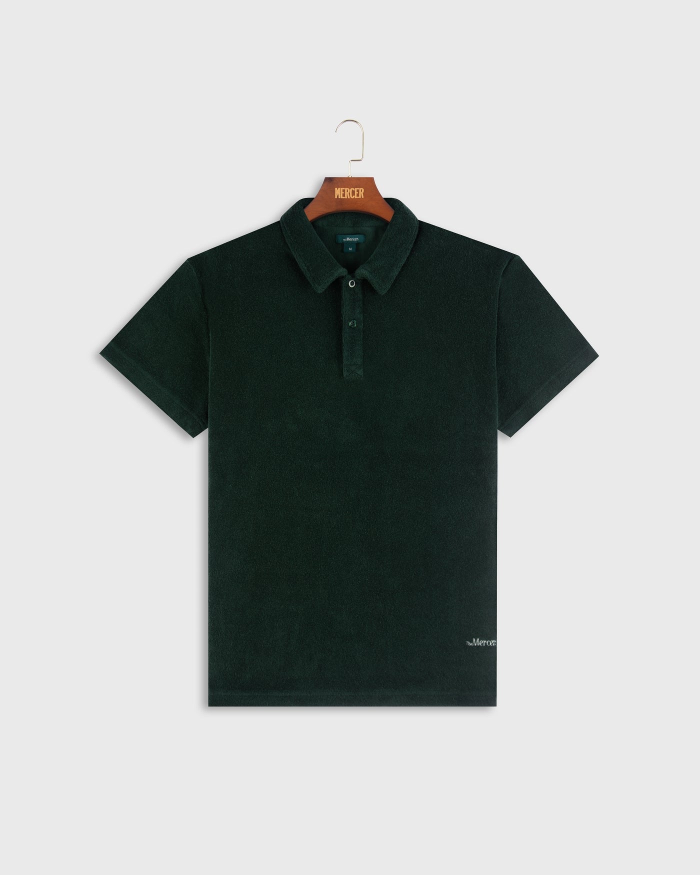 The Mercer Terry toweling Polo | Green