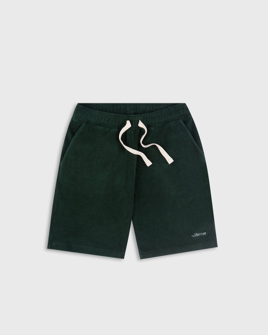 The Mercer Terry toweling Short | Green