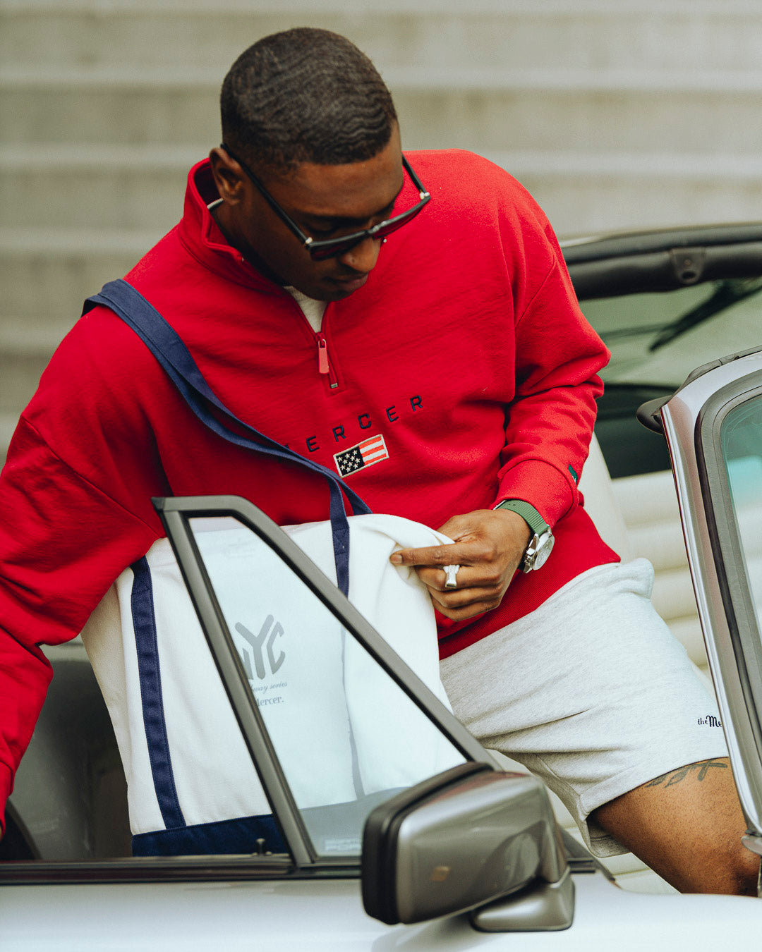 The Mercer Sweat Short M | Grey