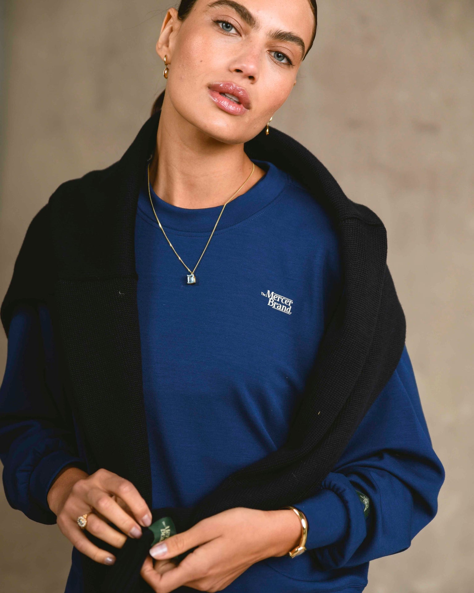 The Mercer Scuba Crewneck Women | Blue