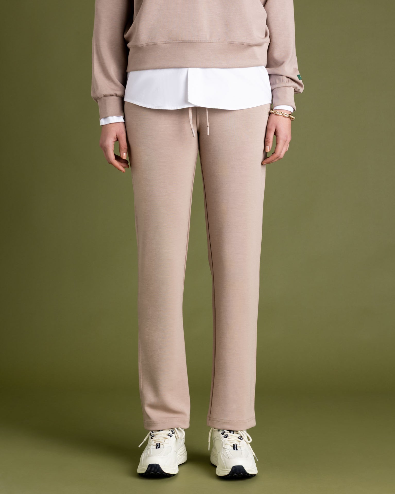 The Mercer Scuba Pants W | Cognac