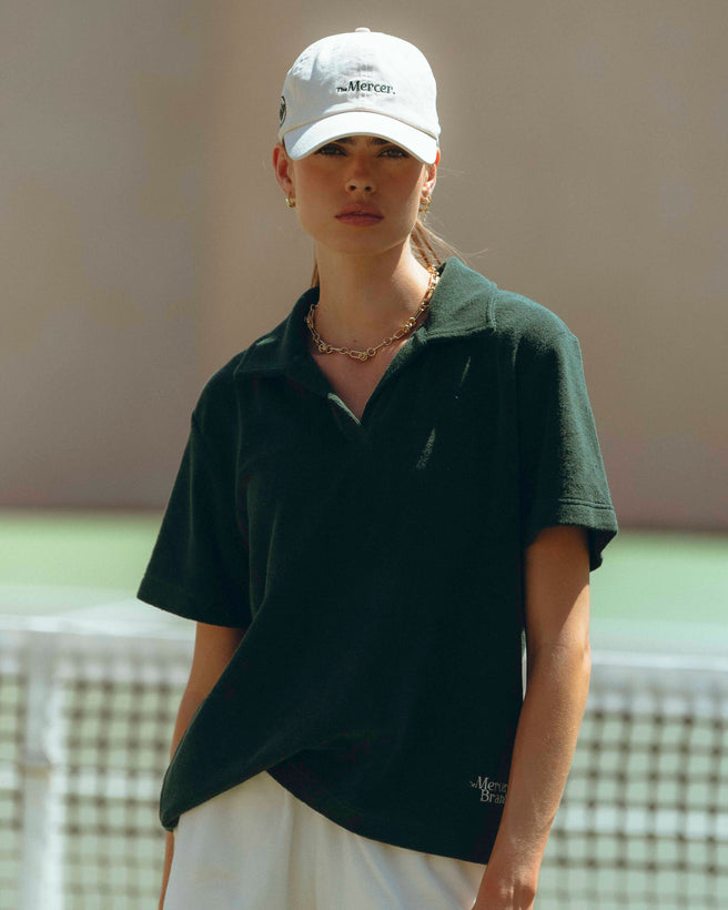 The Mercer Terry Polo Women | Green