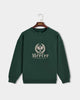 Product photo of the front of The Mercer Tennis Sweat in green.
