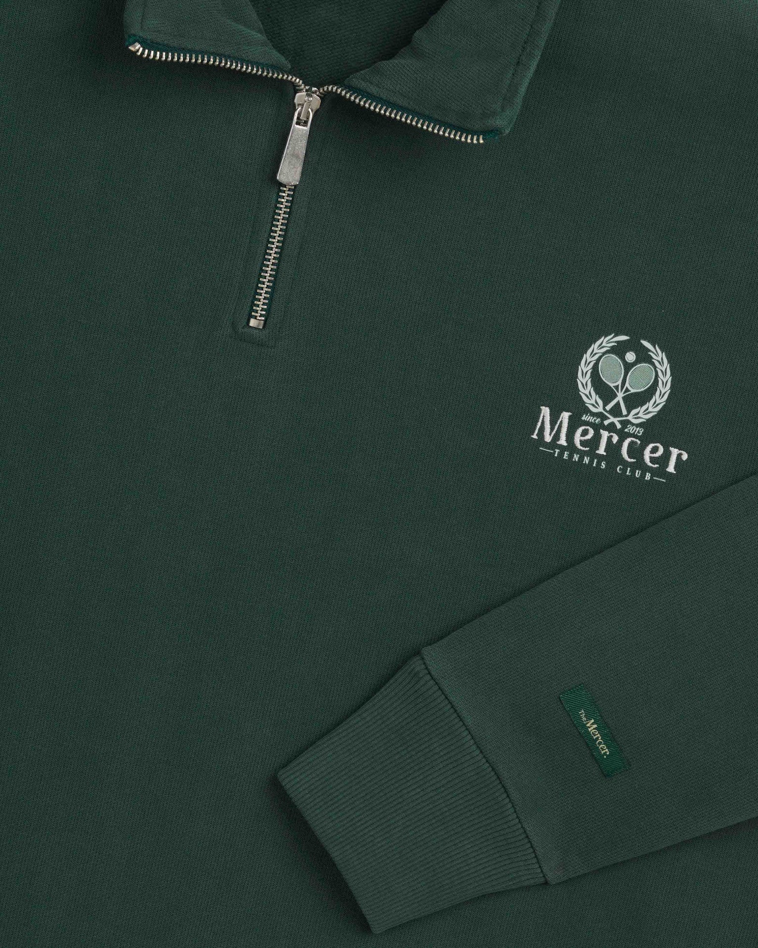 The Mercer Tennis Quarter Zip | Green