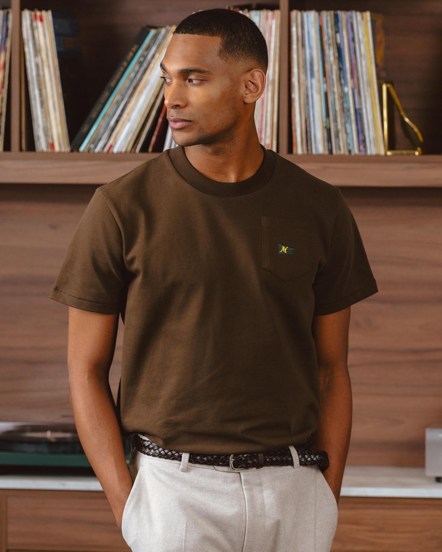 The Mercer Flag Tee | Brown