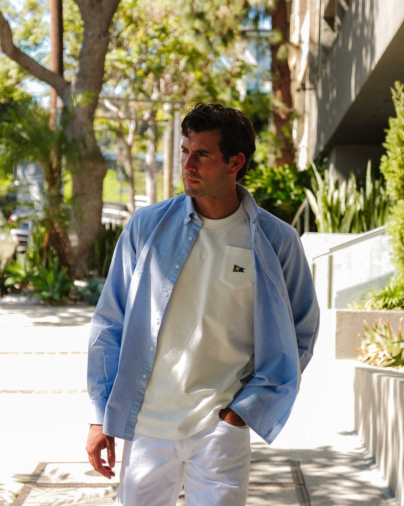 The Mercer Flag Tee | White