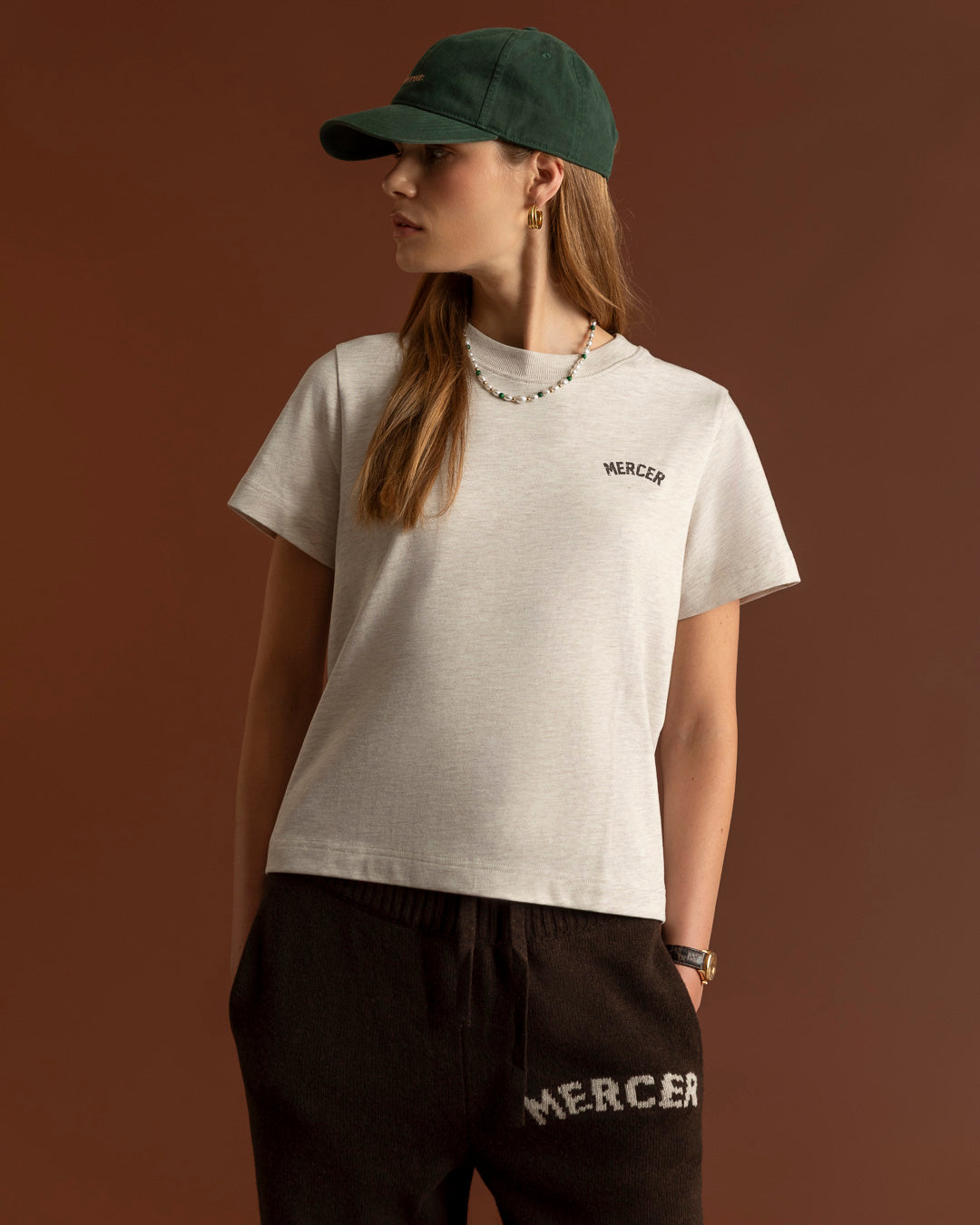 The Mercer Classic Tee W | Light Sand