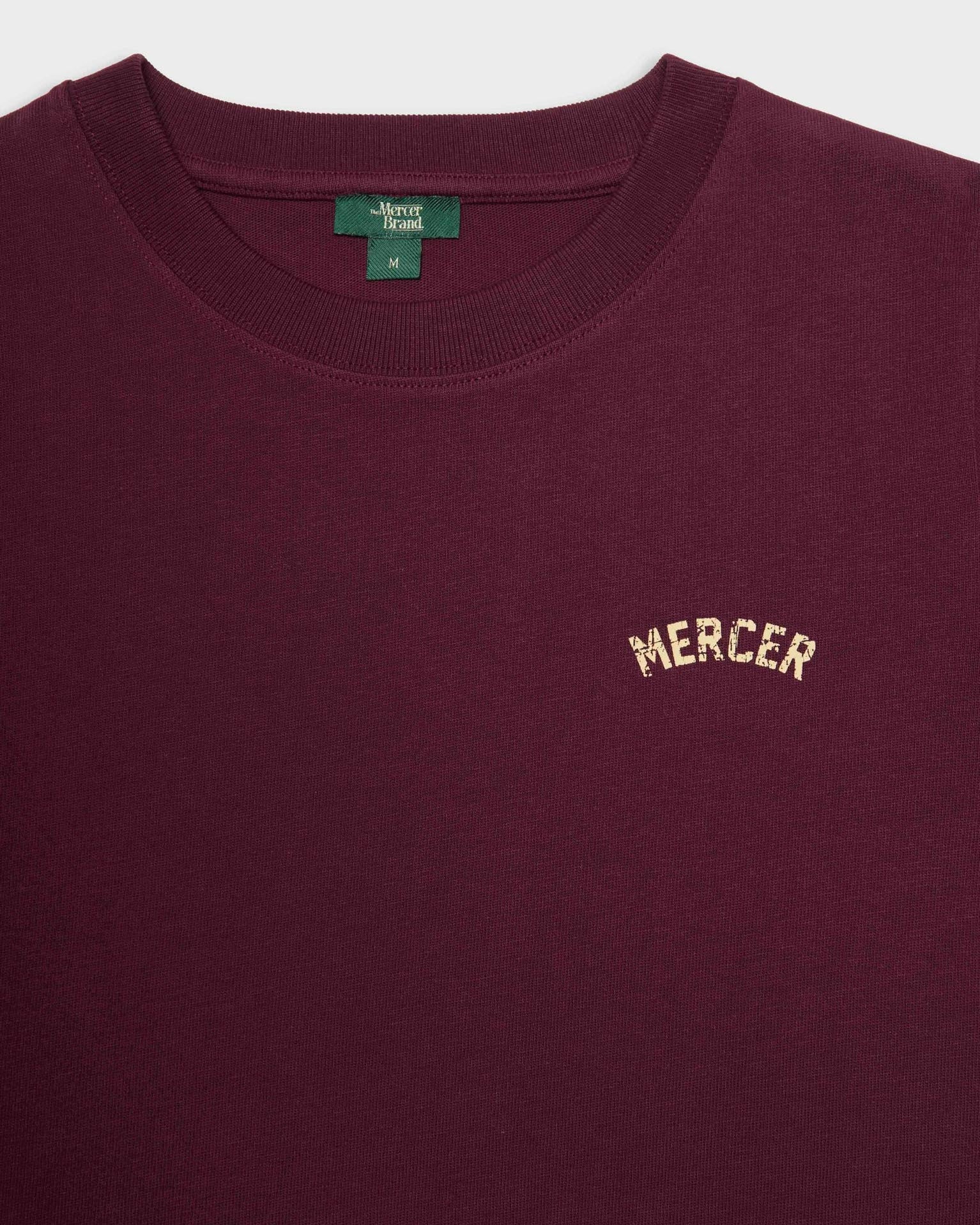 The Mercer Classic Tee W | Bordeaux