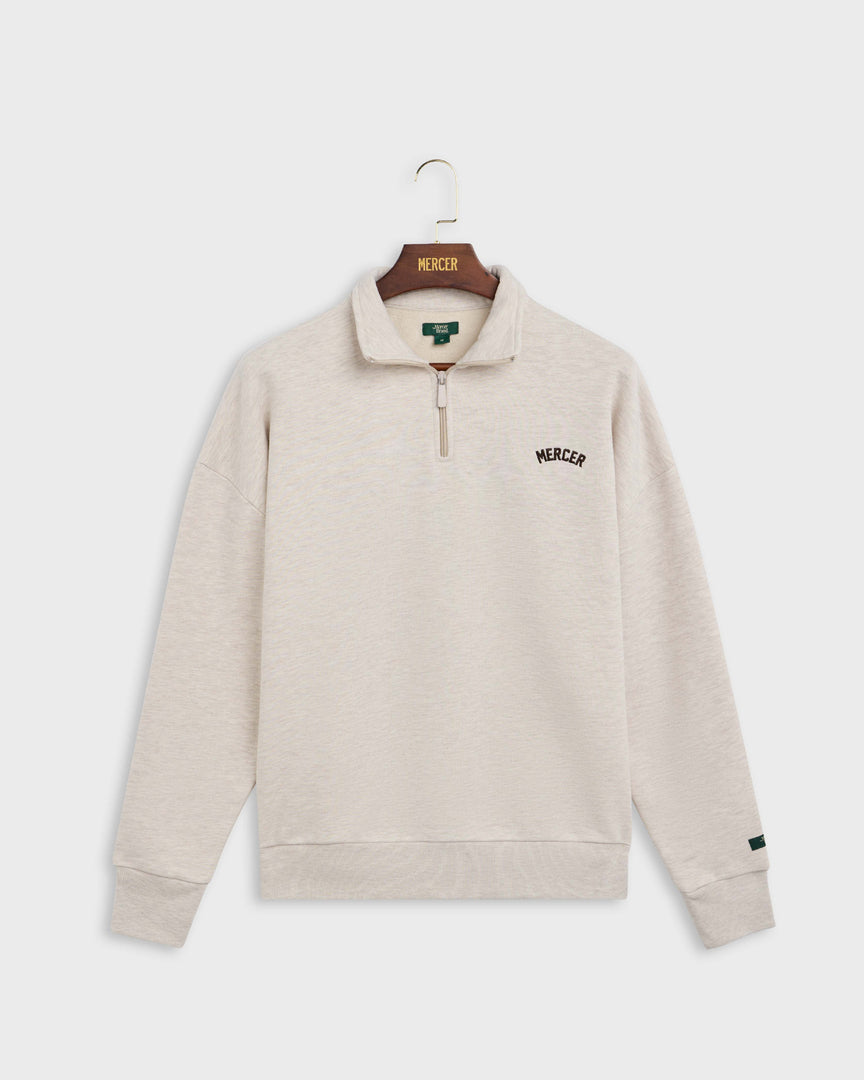 The Mercer Quarter Zip | Light Sand