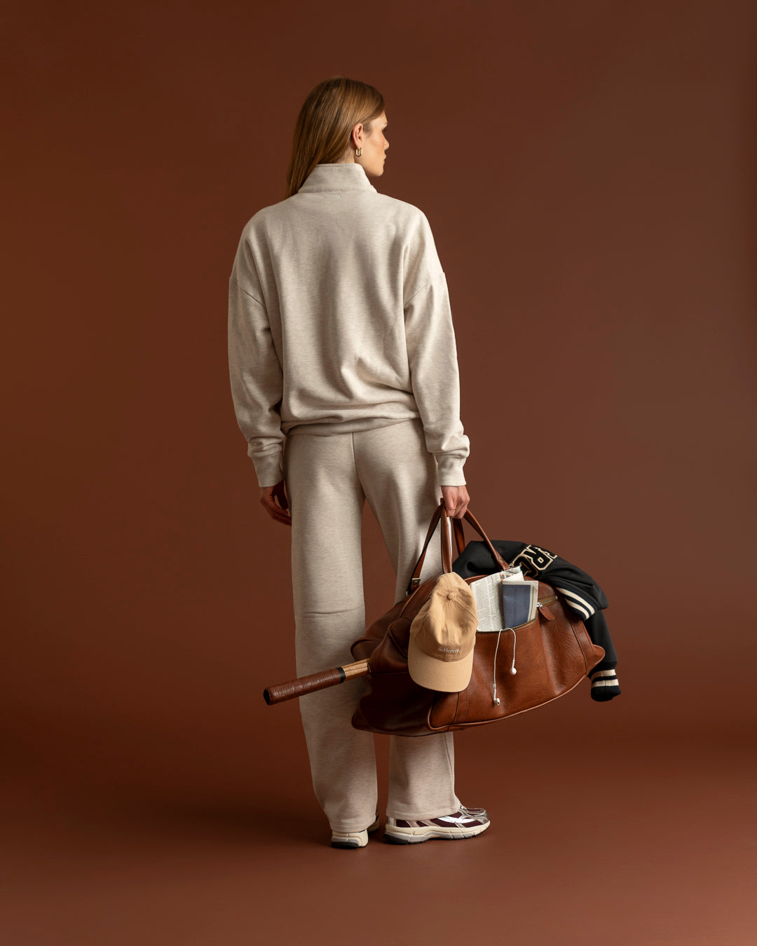 The Mercer Quarter Zip | Light Sand