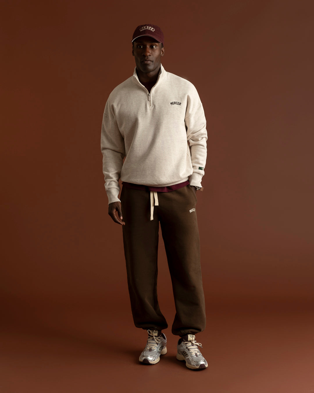 The Mercer Quarter Zip | Light Sand