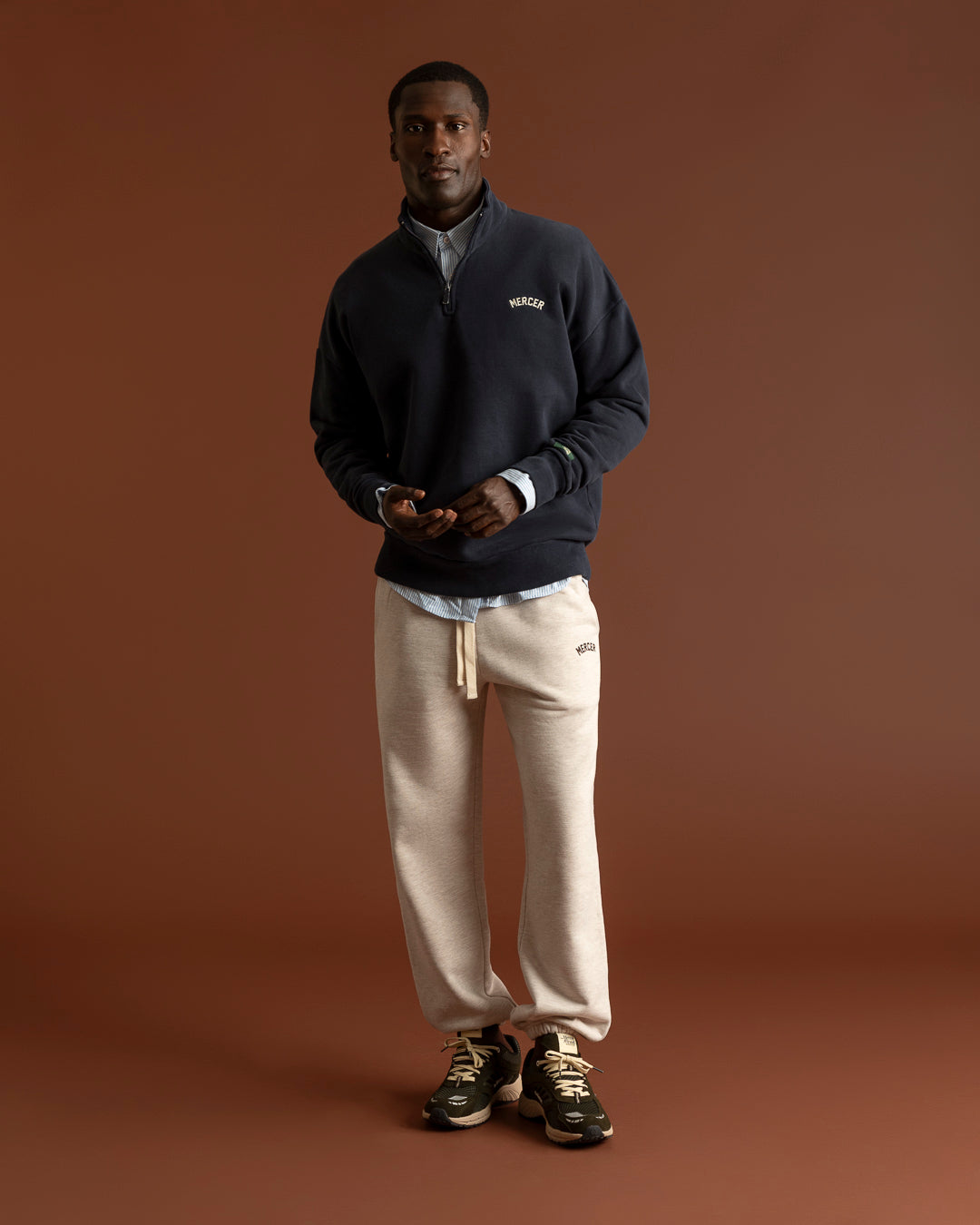The Mercer Quarter Zip | Blue