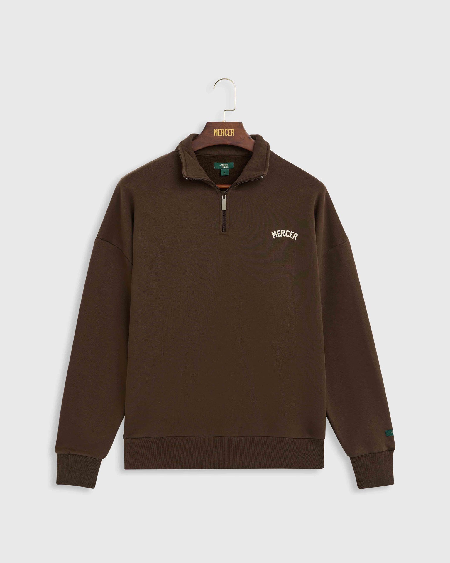The Mercer Quarter Zip | Brown