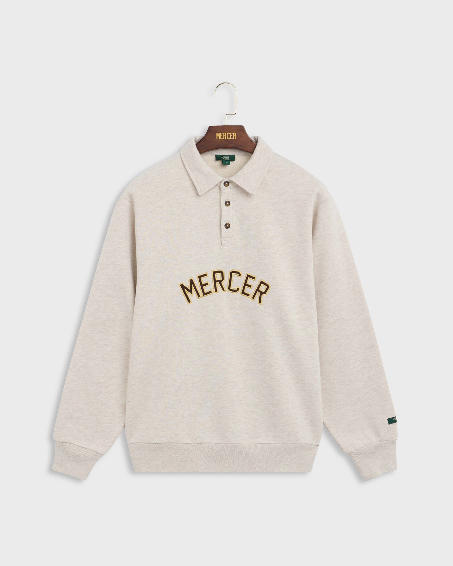 The Mercer Sweat Polo | Light Sand