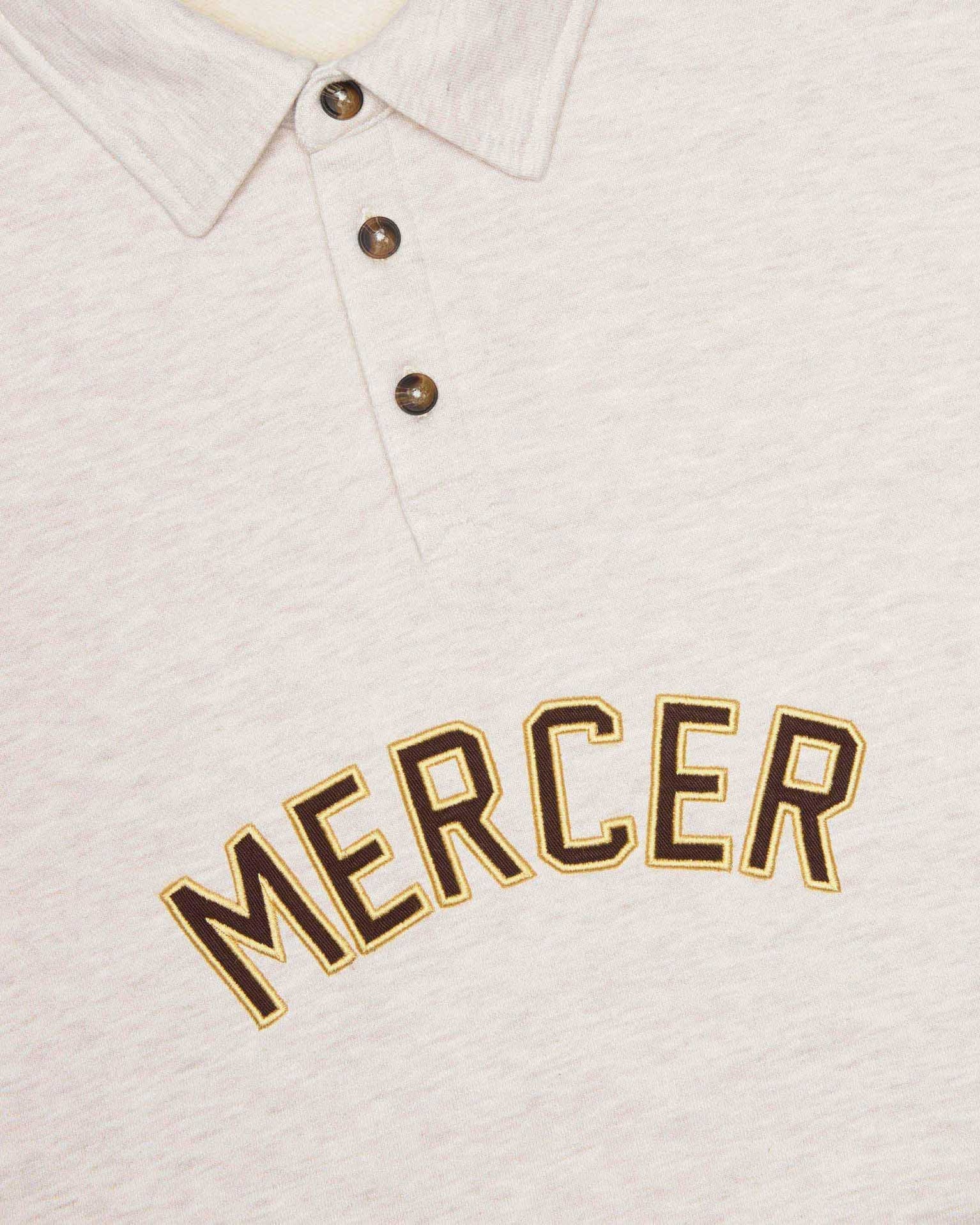 The Mercer Sweat Polo | Light Sand