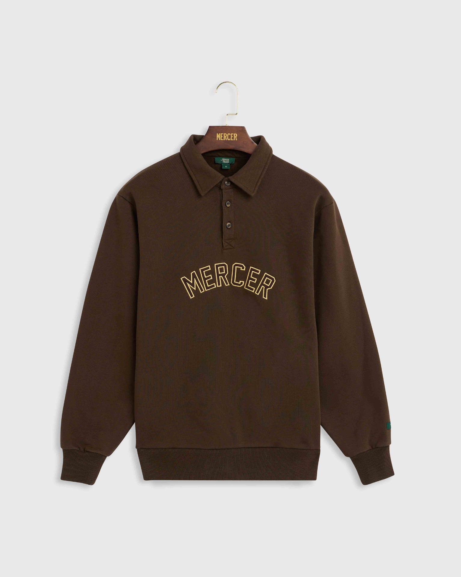 The Mercer Sweat Polo | Brown