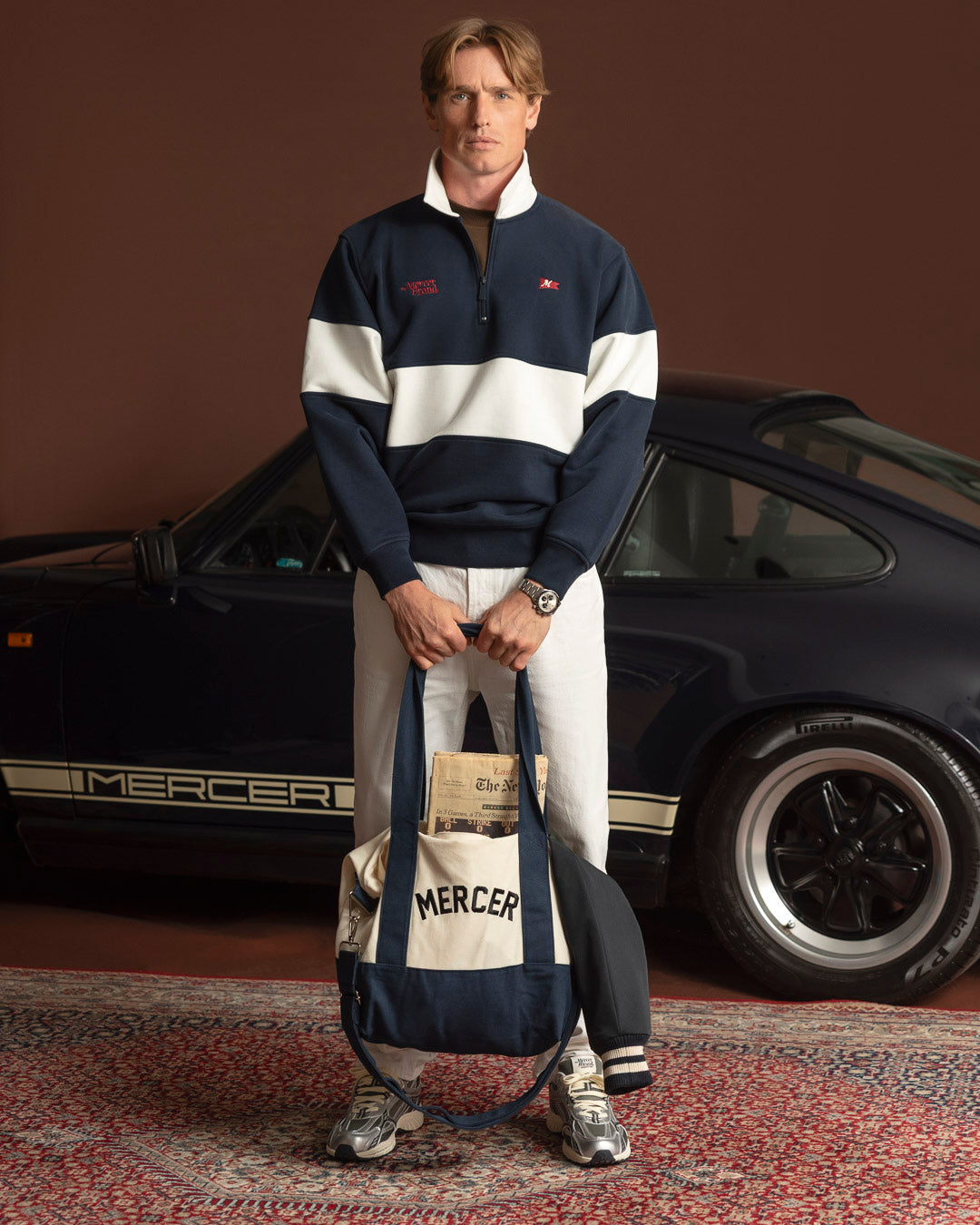 The Mercer Rugby Polo | Blue