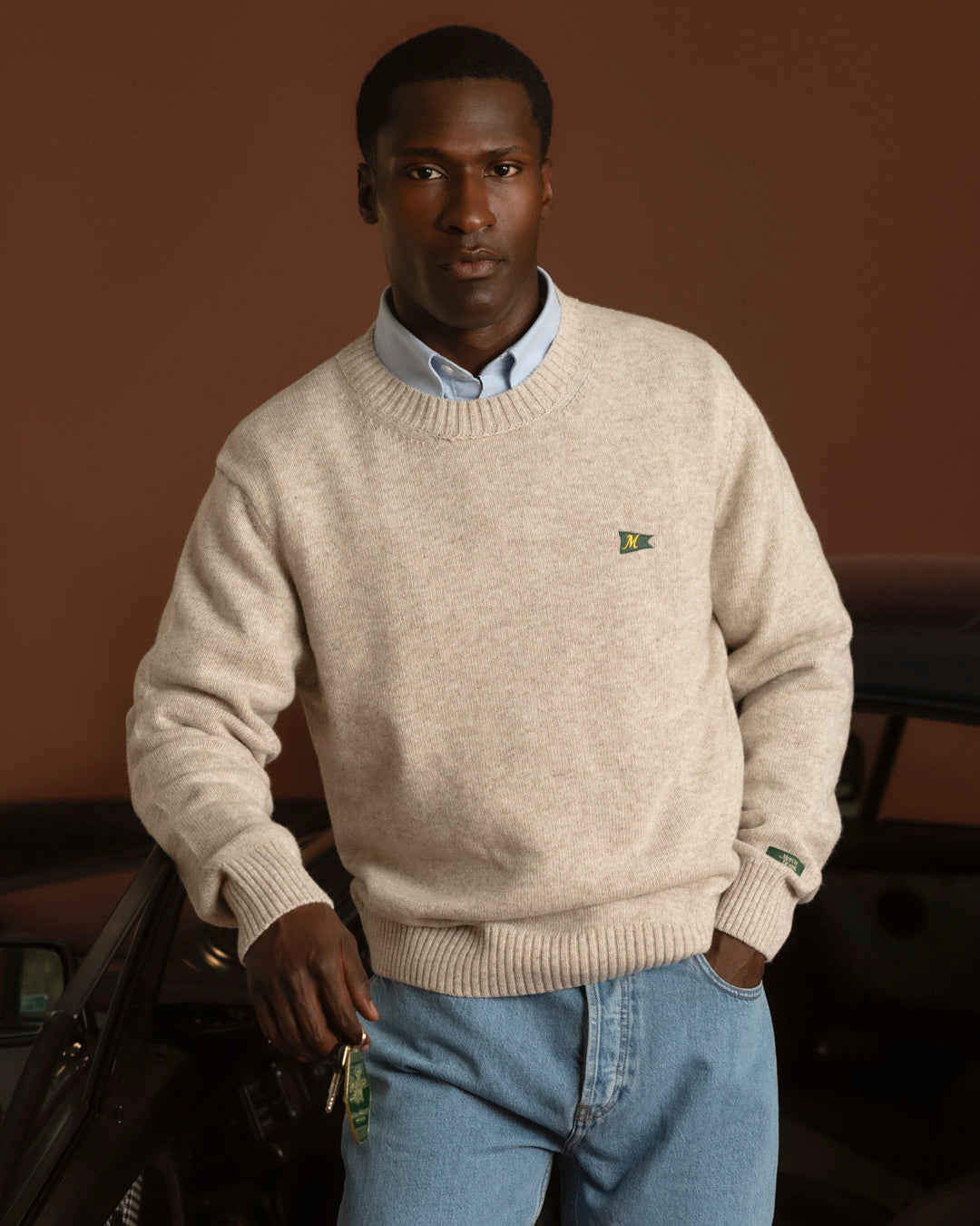 The Mercer Wool Knit | Light Sand