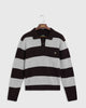 The Mercer Block Stripe Knit | Brown/Grey