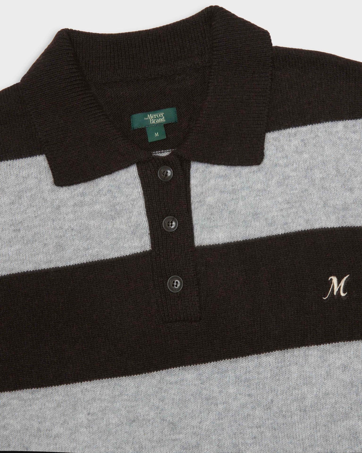 The Mercer Block Stripe Knit | Brown/Grey