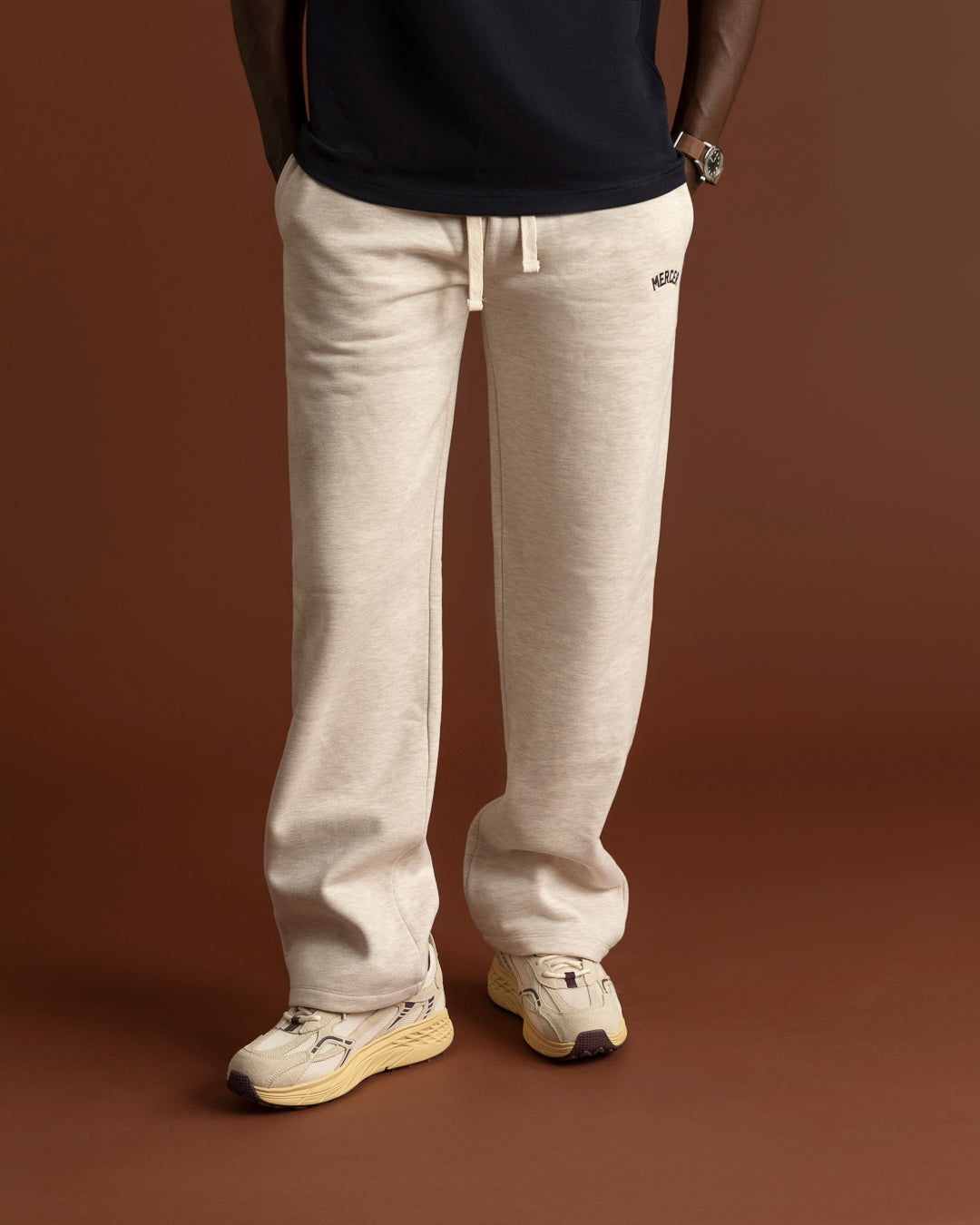 The Mercer Sweat Pants W | Light Sand